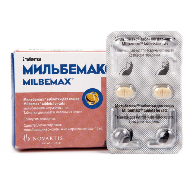 Мильбемакс для кошек – назначение, инструкция, отзывы